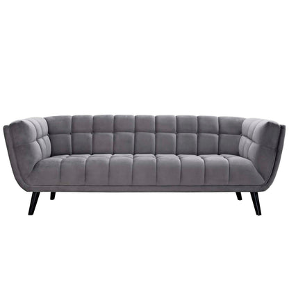 kitchen and dining room sets | CasaFoyer Bestow Performance Velvet Living Room Set | Wide Profile | Stain-Resistant | Button Tufting | Black Legs | Sofa & Loveseat | Gray | casafoyer.myshopify.com