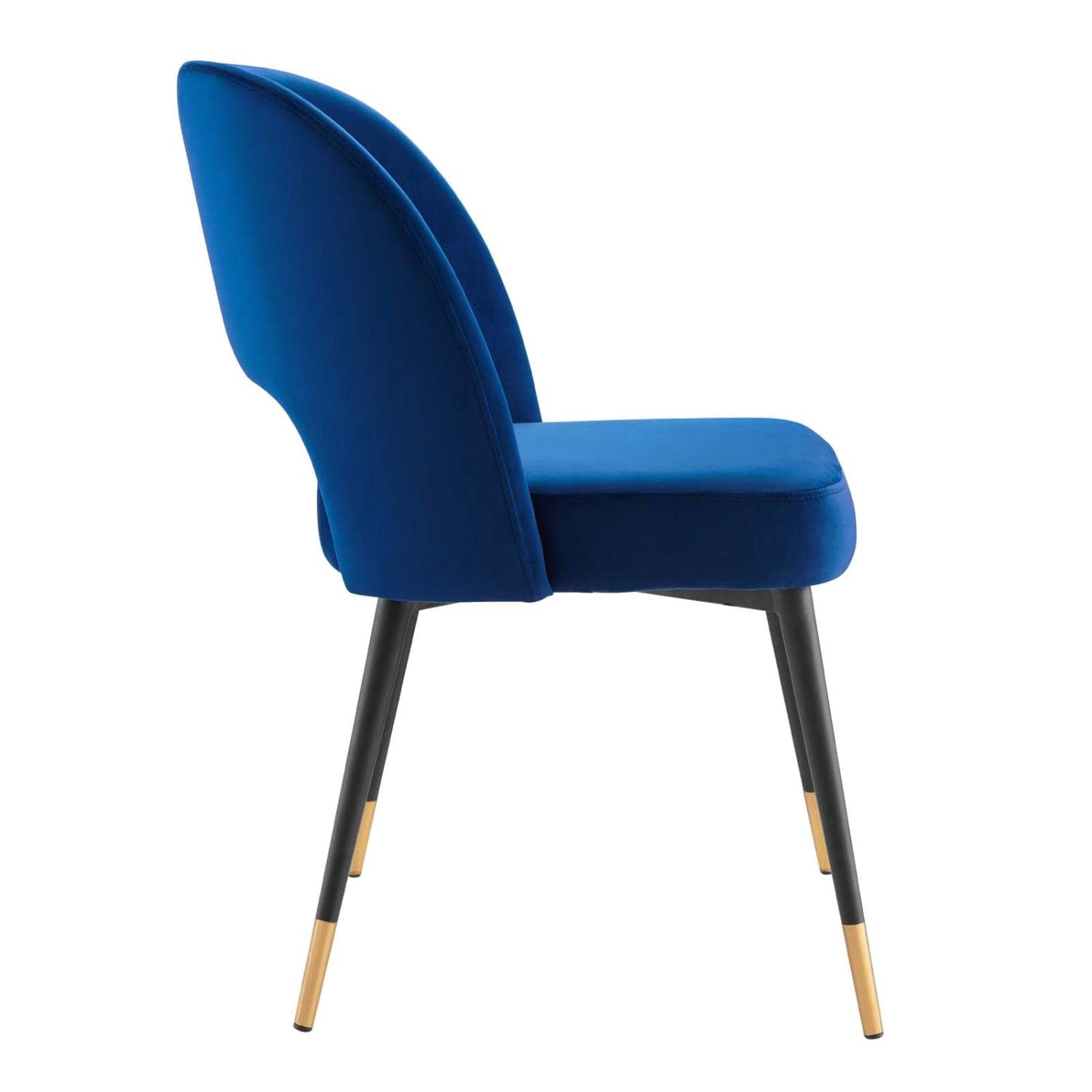 home office desk chairs | CasaFoyer Rouse Dining Side Chair | Luxurious Update | Comfortable Foam Padding | Stain-Resistant Velvet Upholstery | Glam Deco Design | Matte Black Stainless Steel Legs | Open Back | Versatile & Practical | casafoyer.myshopify.com