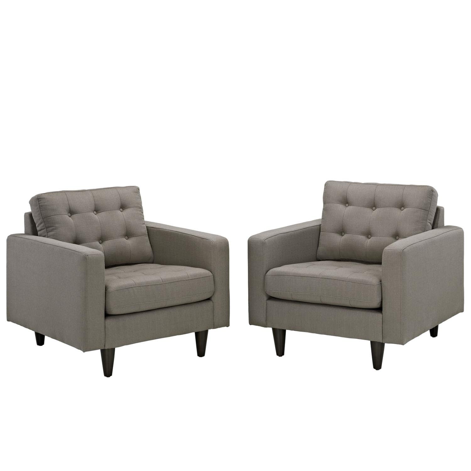Sofa & chair Sets | Empress Upholstered Armchair Set | Exquisite Design | Tufted Buttons | Luxurious Cushions | Elegant Armrests | 2 Chairs Included | casafoyer.myshopify.com