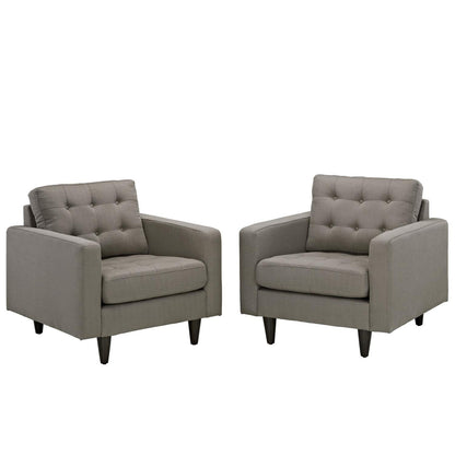 Sofa & chair Sets | Empress Upholstered Armchair Set | Exquisite Design | Tufted Buttons | Luxurious Cushions | Elegant Armrests | 2 Chairs Included | casafoyer.myshopify.com