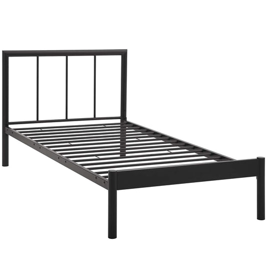 Bed | CasaFoyer Gwen Twin Platform Bed | Modern Design | No Box Spring Needed | Supports Memory Foam, Spring, Latex, Hybrid Mattresses | Sturdy Steel Frame | 1323lb Weight Capacity | casafoyer.myshopify.com