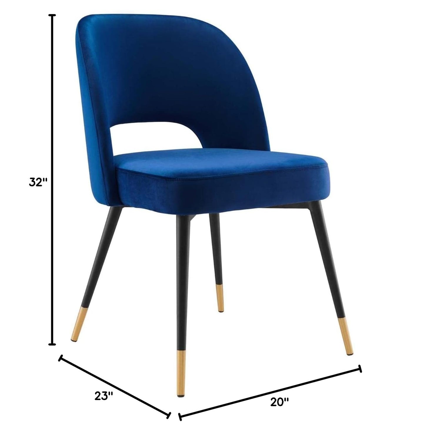 home office desk chairs | CasaFoyer Rouse Dining Side Chair | Luxurious Update | Comfortable Foam Padding | Stain-Resistant Velvet Upholstery | Glam Deco Design | Matte Black Stainless Steel Legs | Open Back | Versatile & Practical | casafoyer.myshopify.com