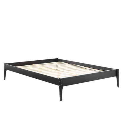 Bed | CasaFoyer June Queen Platform Bed | Elegant & Cozy | Mid-Century Design | Durable Wood Frame | No Box Spring Needed | Easy Assembly | 601 lbs Weight Capacity | casafoyer.myshopify.com