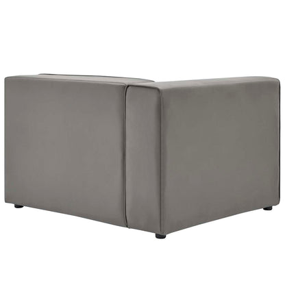 sofas | CasaFoyer Mingle Vegan Leather Left-Arm Chair | Ultimate Comfort | Spacious Design | Dense Foam Padding | Adjustable | Vegan Leather Upholstery | Sturdy Legs | Modular Sectional Sofa | Gray | casafoyer.myshopify.com