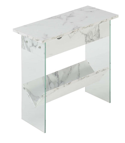 TABLE | Ergode SoHo Flip Top End Table | Charging Station, Storage & USB Ports | Modern Design, Cable Management | Durable Particle Board | SoHo Collection | casafoyer.myshopify.com