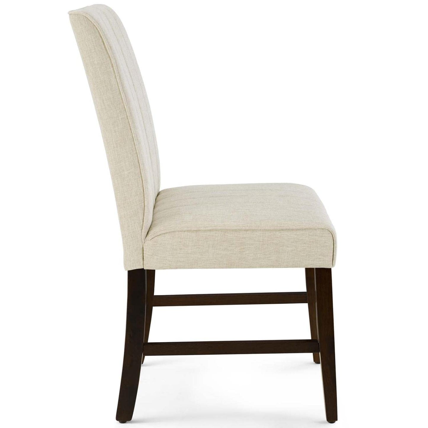 home office desk chairs | CasaFoyer Motivate Parsons Dining Side Chair Set of 2 | Elegant Channel Tufted Upholstery | Soft Polyester Fabric | Foam Padded Seat | Solid Wood Frame | Modern Home Decor | Beige | casafoyer.myshopify.com