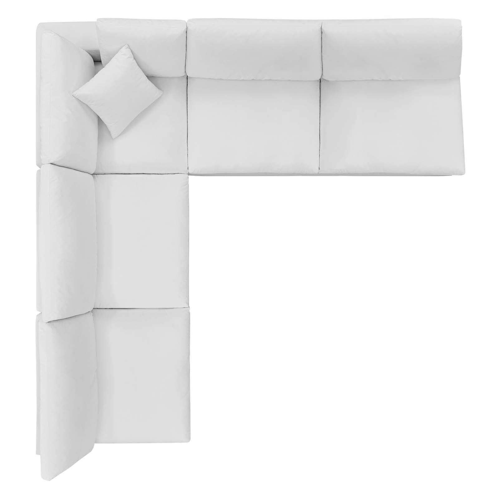 sofas | CasaFoyer Commix | Plush Comfort | Sleek Design | Stain-Resistant Velvet | Solid Wood Frame | 5-Piece Set | White | casafoyer.myshopify.com