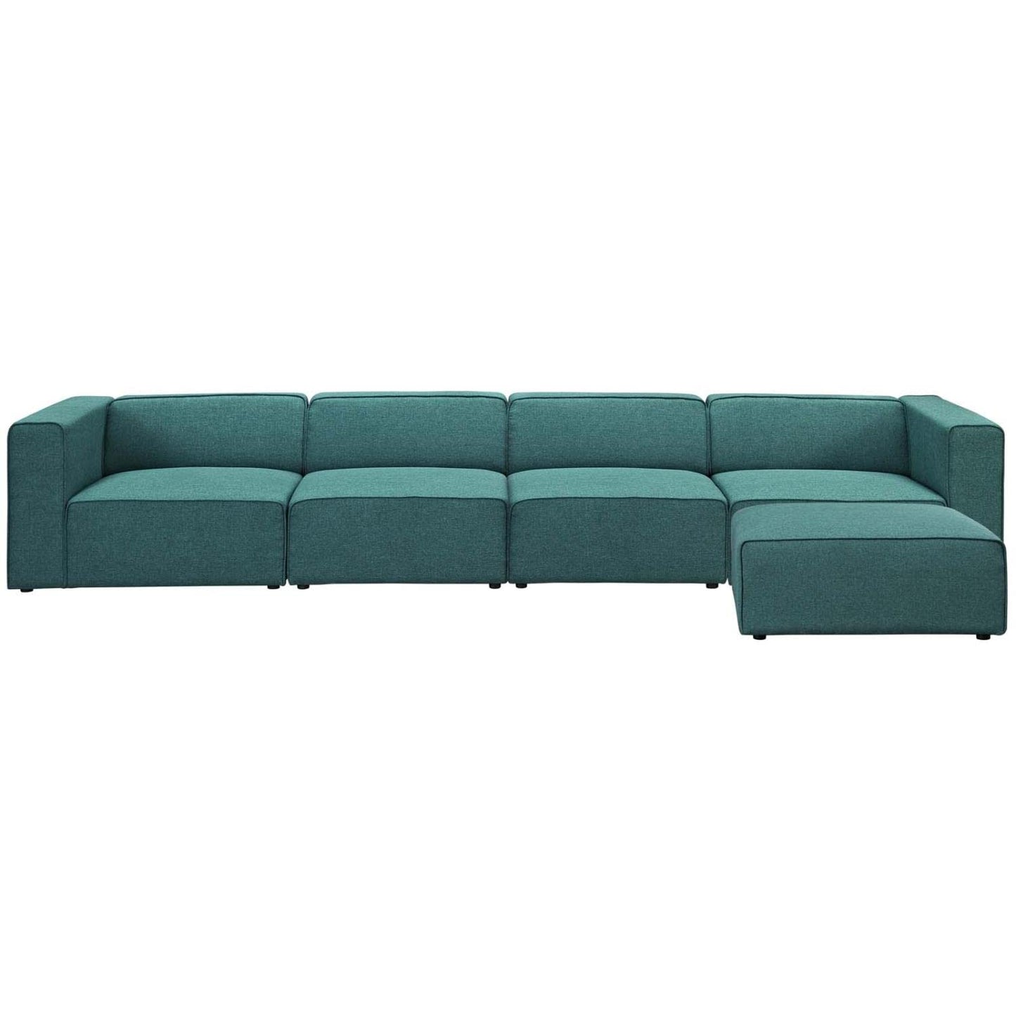 kitchen and dining room sets | CasaFoyer Mingle 5-Piece Modular Sectional Sofa Set - Teal | Spacious & Comfortable | High-Quality Polyester | Stylish & Durable | Ideal for Contemporary Decors | casafoyer.myshopify.com