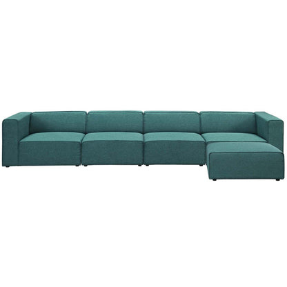 kitchen and dining room sets | CasaFoyer Mingle 5-Piece Modular Sectional Sofa Set - Teal | Spacious & Comfortable | High-Quality Polyester | Stylish & Durable | Ideal for Contemporary Decors | casafoyer.myshopify.com