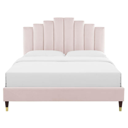 adjustable bed bases | CasaFoyer Elise Performance Velvet King Platform Bed | Opulent Elegance | Art Deco Style | Stain-Resistant | Memory Foam Compatible | Sturdy Foundation | 800 lbs Weight Capacity | casafoyer.myshopify.com