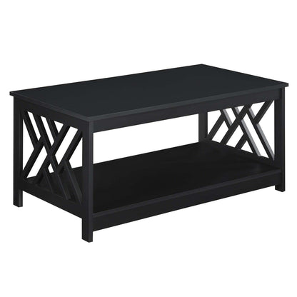 TABLE | Ergode Titan Coffee Table | Geometric Side Panels | Open-Concept Shelf | Durable MDF Construction | Non-Toxic Paint Finish | Titan Collection | casafoyer.myshopify.com