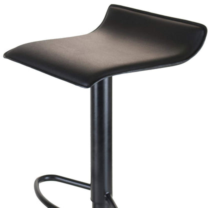 STOOL_SEATING | CasaFoyer  Wood Obsidian Adjustable Swivel Stools | Set of 2 | Black PVC Seat | Metal Base | Height Adjustable | 360-Degree Swivel | Backless Design | Easy Assembly | Durable Construction | 15.1 W x 15.1 D x 33.35 H | 25.65 lbs | casafoyer.myshopify.com