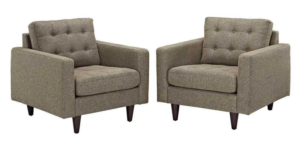 home office desk chairs | CasaFoyer Empress Collection: Tufted Button Armchairs - Set of 2 | Luxurious Design | Sturdy Wooden Legs | Exquisite Fabric Upholstery | casafoyer.myshopify.com