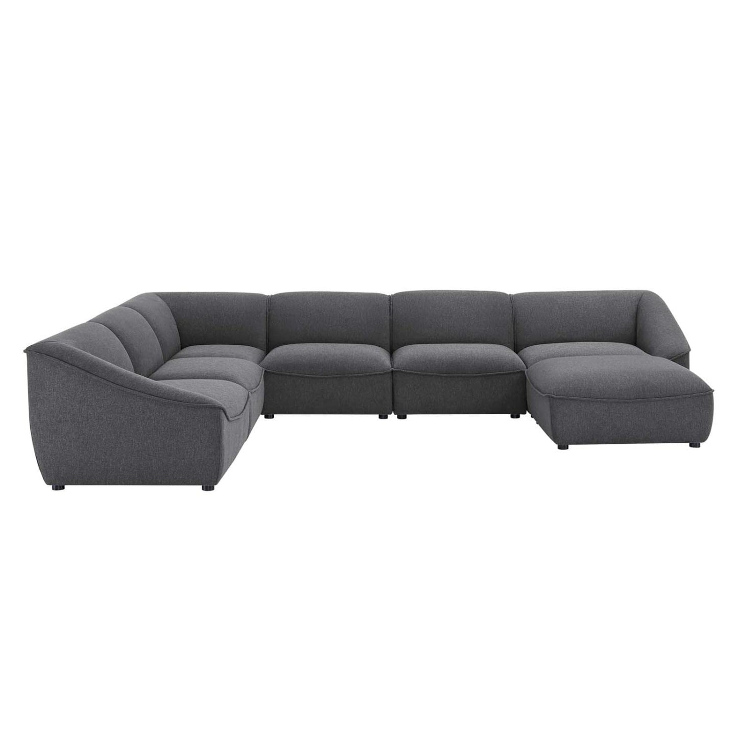 kitchen and dining room sets | CasaFoyer Comprise Upholstered 7-Piece Sectional Sofa | Ultimate Comfort & Relaxation | French Piping | Dense Foam Padding | Solid Wood Construction | casafoyer.myshopify.com