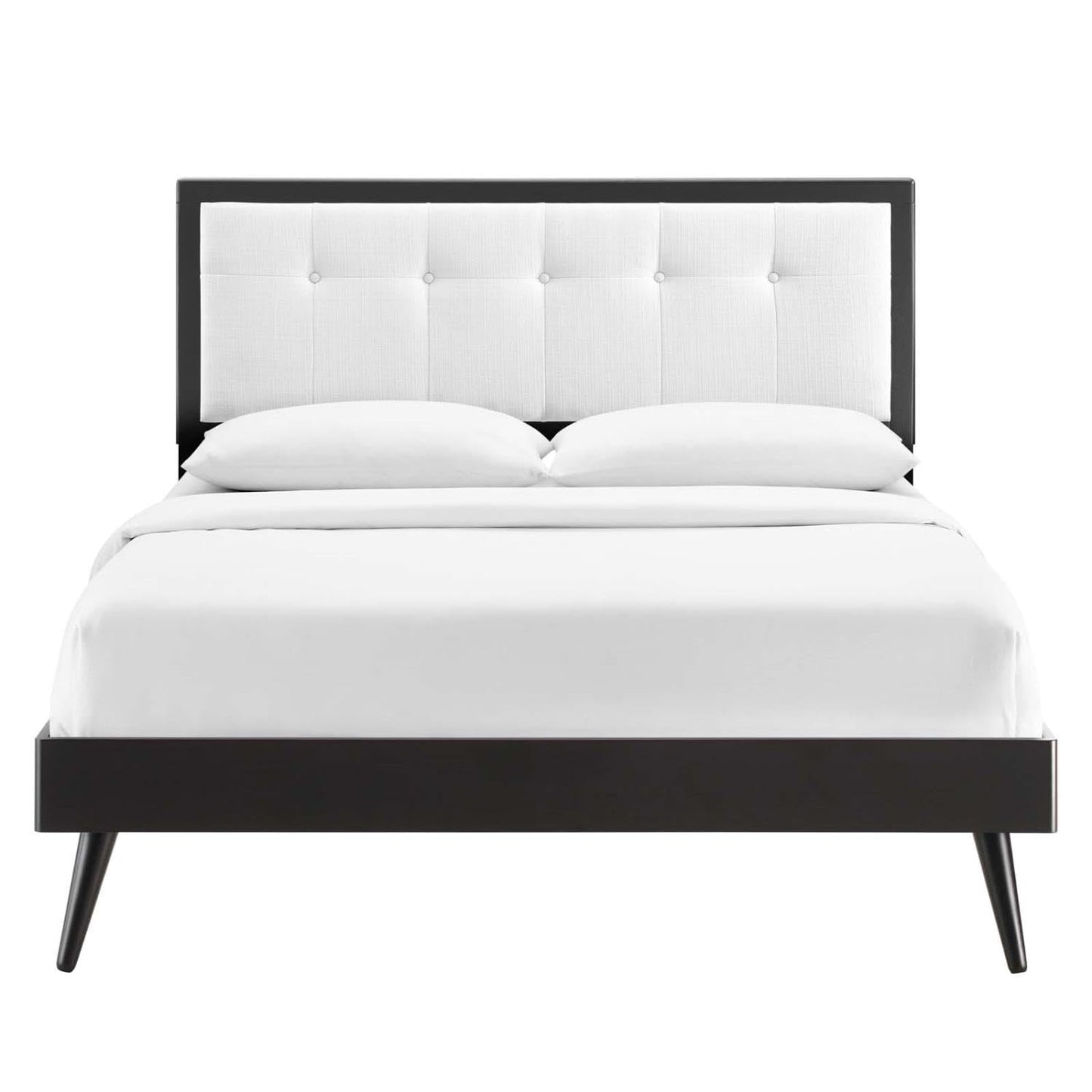 adjustable bed bases | CasaFoyer Willow Tufted Wood Twin Platform Bed | Mid-Century Design | Button Tufted Headboard | Durable Construction | No Box Spring Needed | Supports Various Mattress Types | Easy Assembly | 601 lbs Weight Capacity | Includes Headboard & Bed Frame | casafoyer.myshopify.com