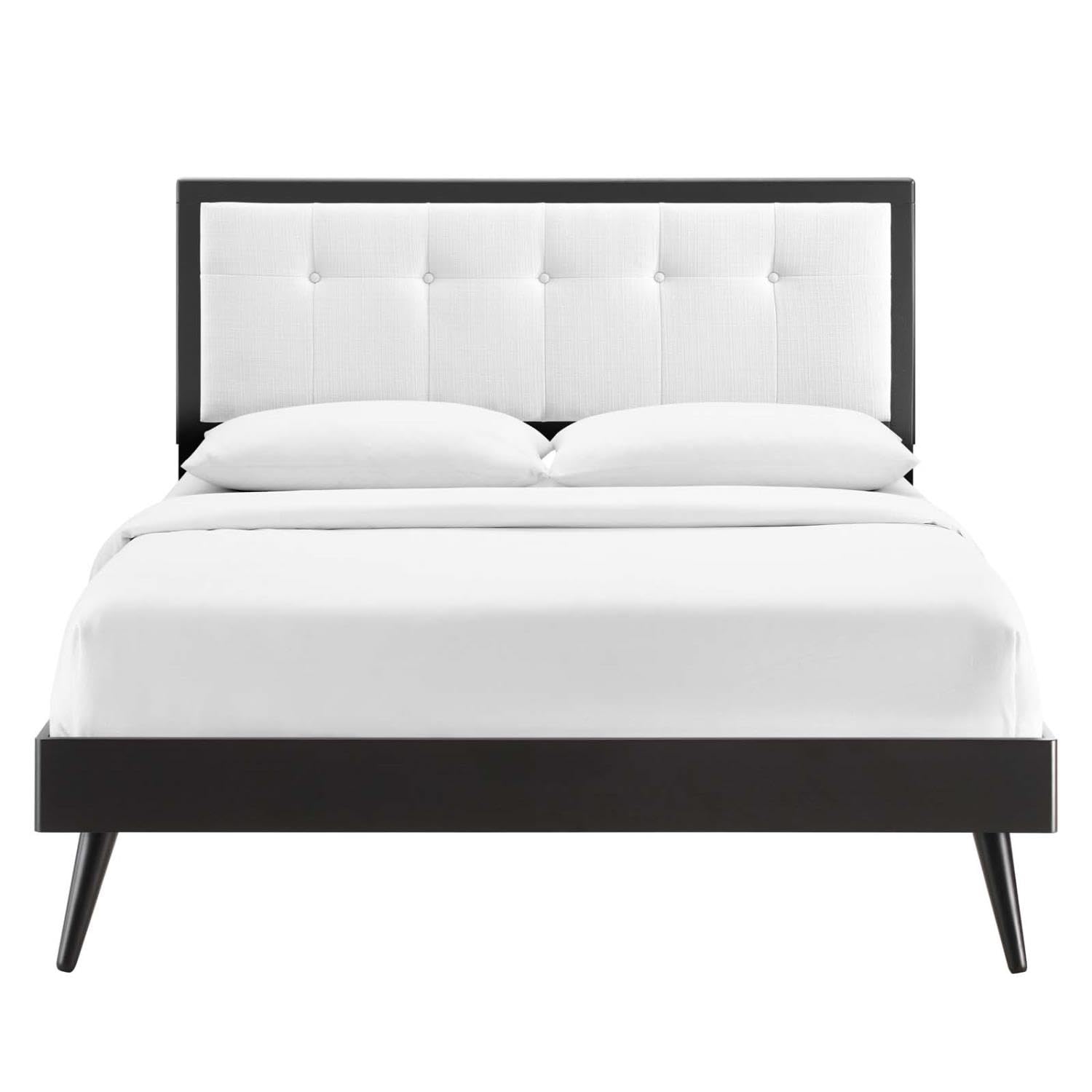 adjustable bed bases | CasaFoyer Willow Tufted Wood Twin Platform Bed | Mid-Century Design | Button Tufted Headboard | Durable Construction | No Box Spring Needed | Supports Various Mattress Types | Easy Assembly | 601 lbs Weight Capacity | Includes Headboard & Bed Frame | casafoyer.myshopify.com