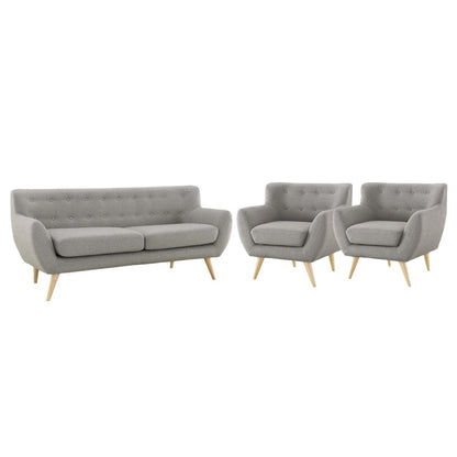kitchen and dining room sets | CasaFoyer Opulent Comfort | Elegant Living Room Set | Dual Cushion | Curved Design | Mid-Century Inspired | Polyester Upholstery | Sturdy Wooden Legs | Remark Collection | Sofa & Armchairs | casafoyer.myshopify.com