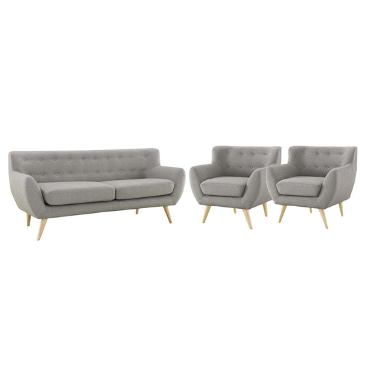 kitchen and dining room sets | CasaFoyer Opulent Comfort | Elegant Living Room Set | Dual Cushion | Curved Design | Mid-Century Inspired | Polyester Upholstery | Sturdy Wooden Legs | Remark Collection | Sofa & Armchairs | casafoyer.myshopify.com