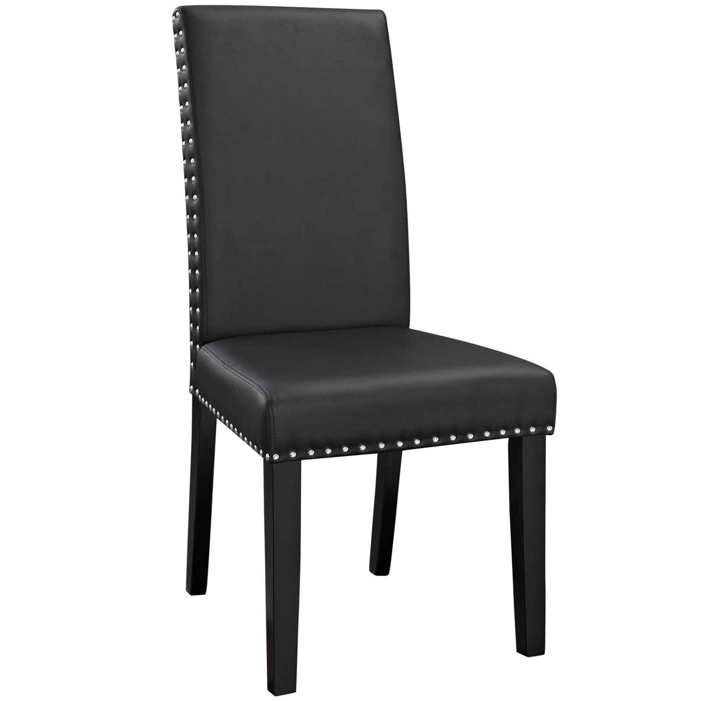 home office desk chairs | CasaFoyer Parcel Dining Chair Set of 2 | Faux Leather Upholstered | Nail-Head Trim | Comfortable Foam Padding | Solid Wood Legs | Easy Assembly | Stylish Dining Enhancement | casafoyer.myshopify.com