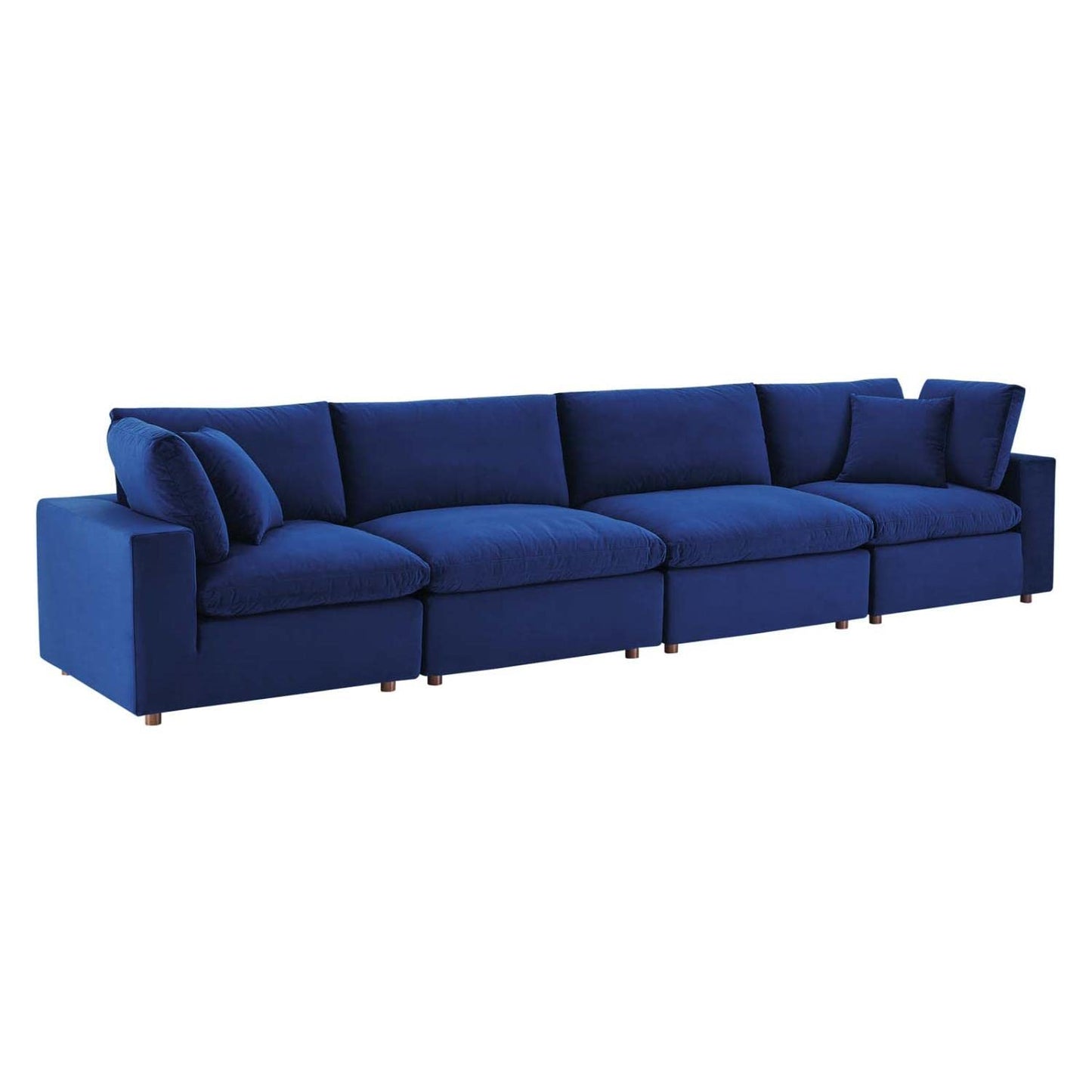sofas | CasaFoyer Commix Sofa Set | Luxurious & Inviting | Plush Comfort | Stain-Resistant Velvet | Solid Wood Construction | Navy | casafoyer.myshopify.com