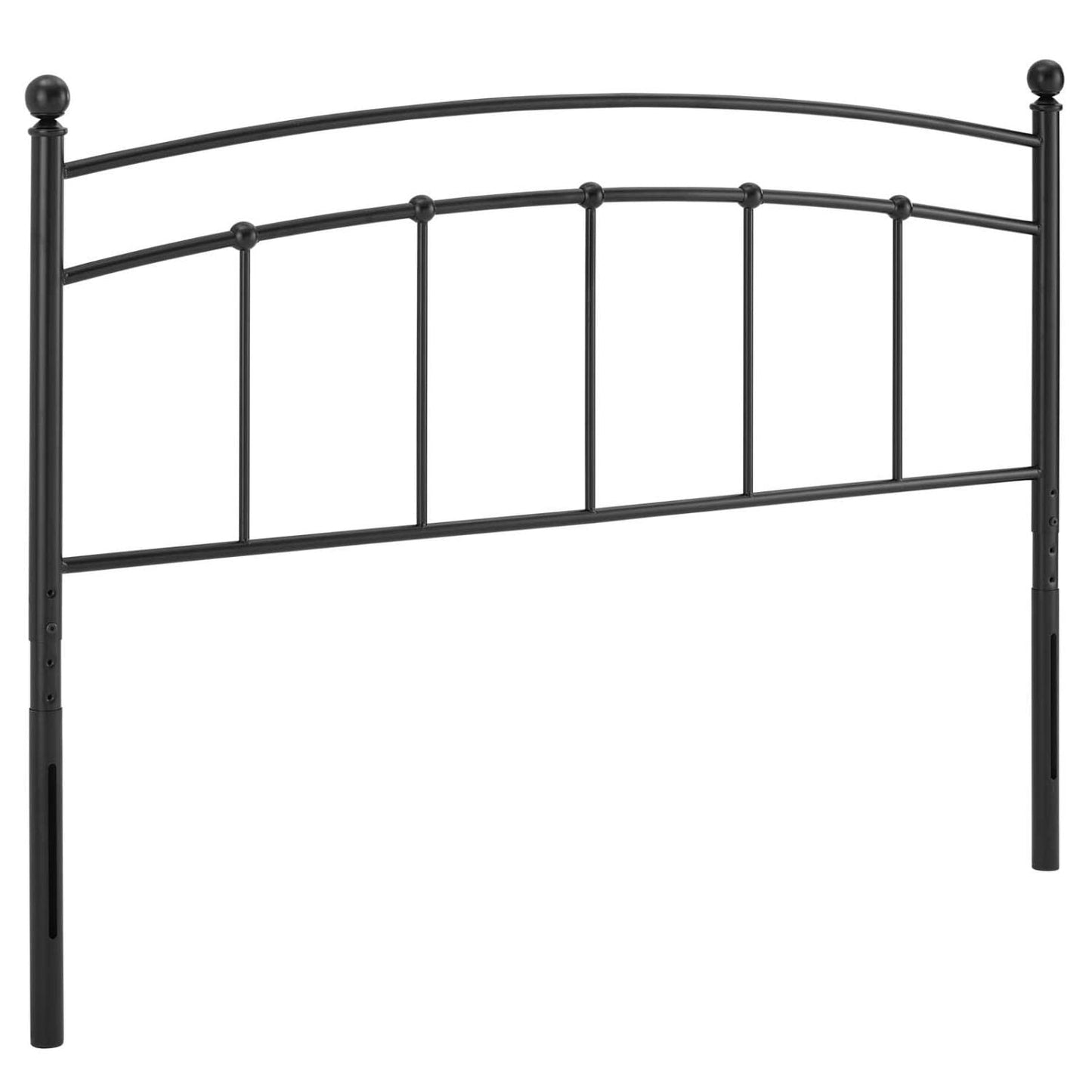 headboards | CasaFoyer Abigail Metal King Headboard | Vintage Modern Charm | Rustic Style | Adjustable Height | Durable Iron | Easy Assembly | Black | casafoyer.myshopify.com