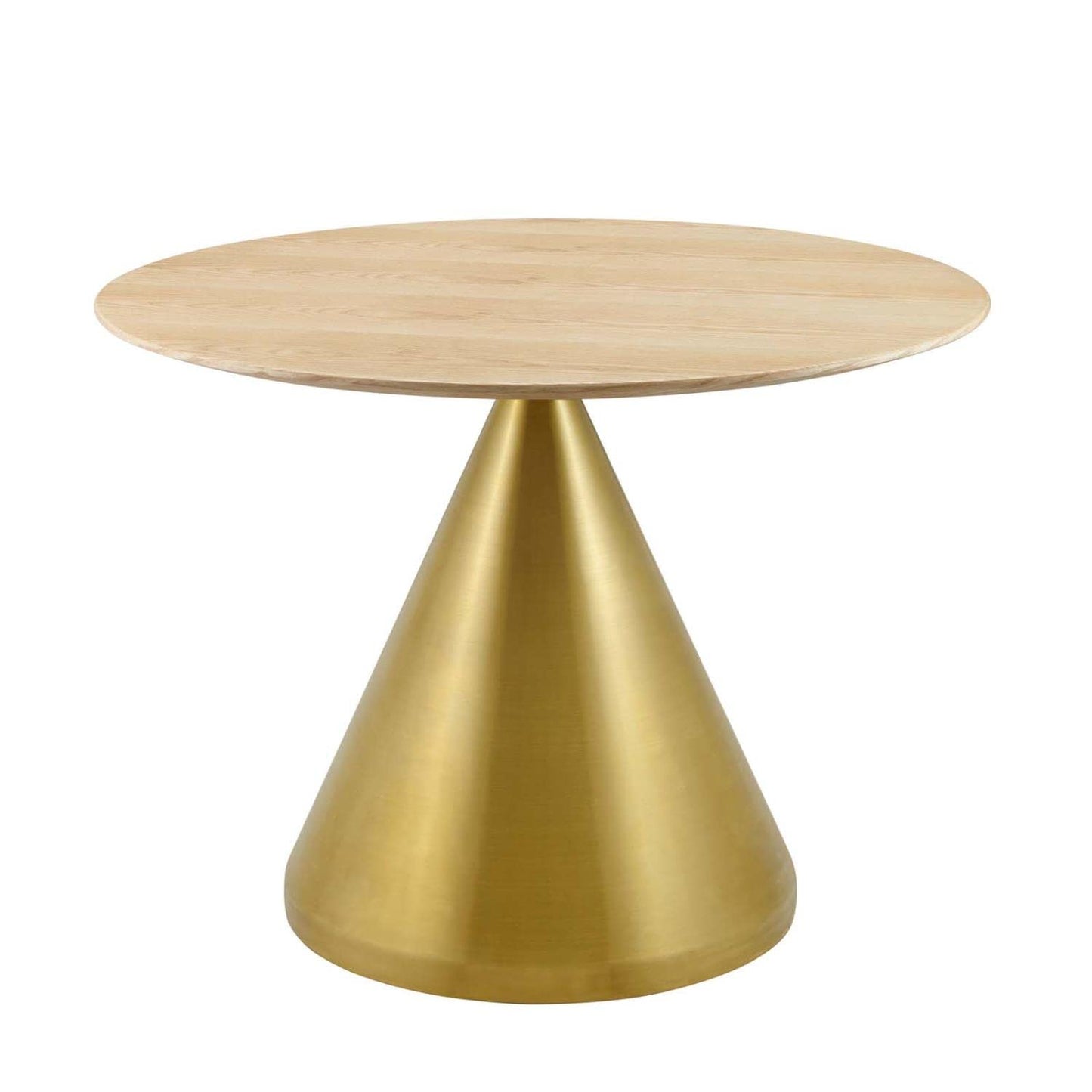 patio dining tables | CasaFoyer Tupelo 40 Dining Table | Modern Style | Mid-Century Charm | Elegant Organic Shape | Durable MDF Tabletop | Sleek Gold Metal Base | Easy to Clean | Non-Marking Ring | Assembly Required | casafoyer.myshopify.com