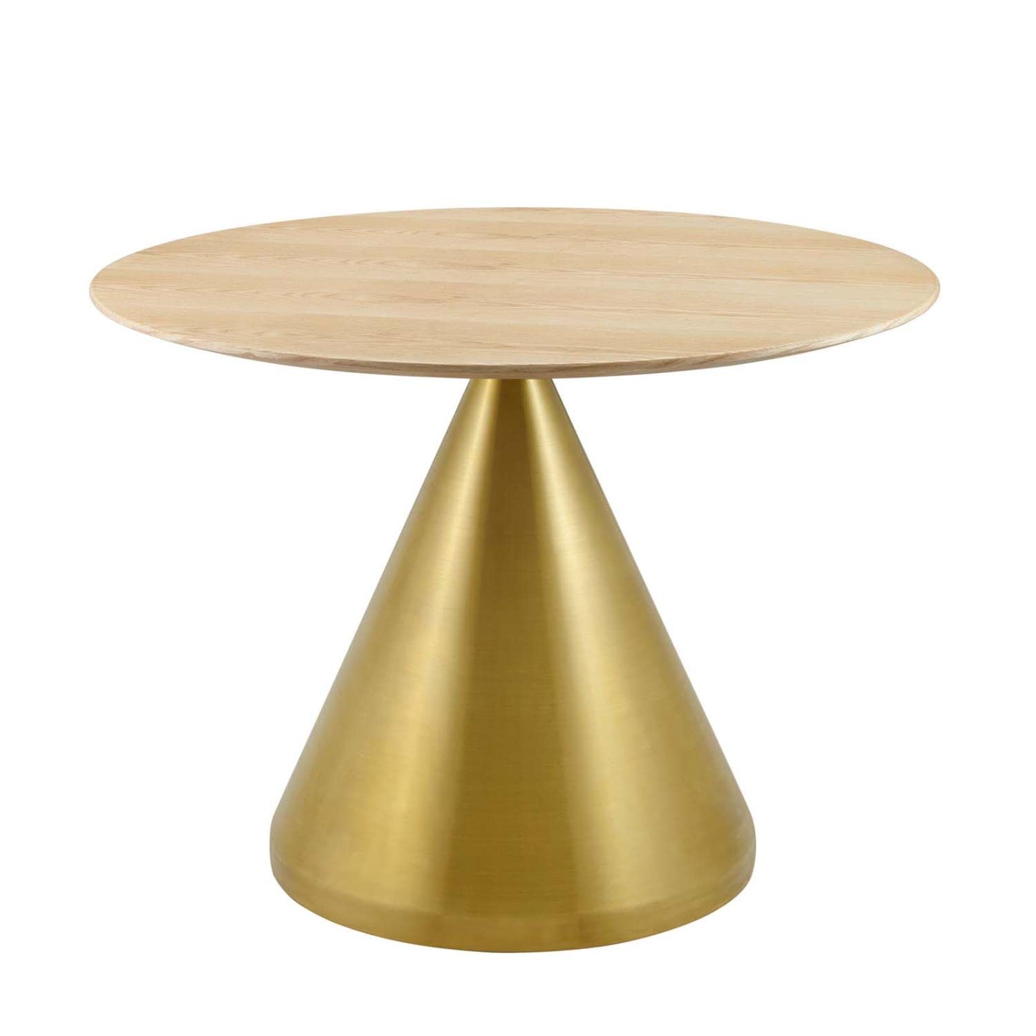 patio dining tables | CasaFoyer Tupelo 40 Dining Table | Modern Style | Mid-Century Charm | Elegant Organic Shape | Durable MDF Tabletop | Sleek Gold Metal Base | Easy to Clean | Non-Marking Ring | Assembly Required | casafoyer.myshopify.com