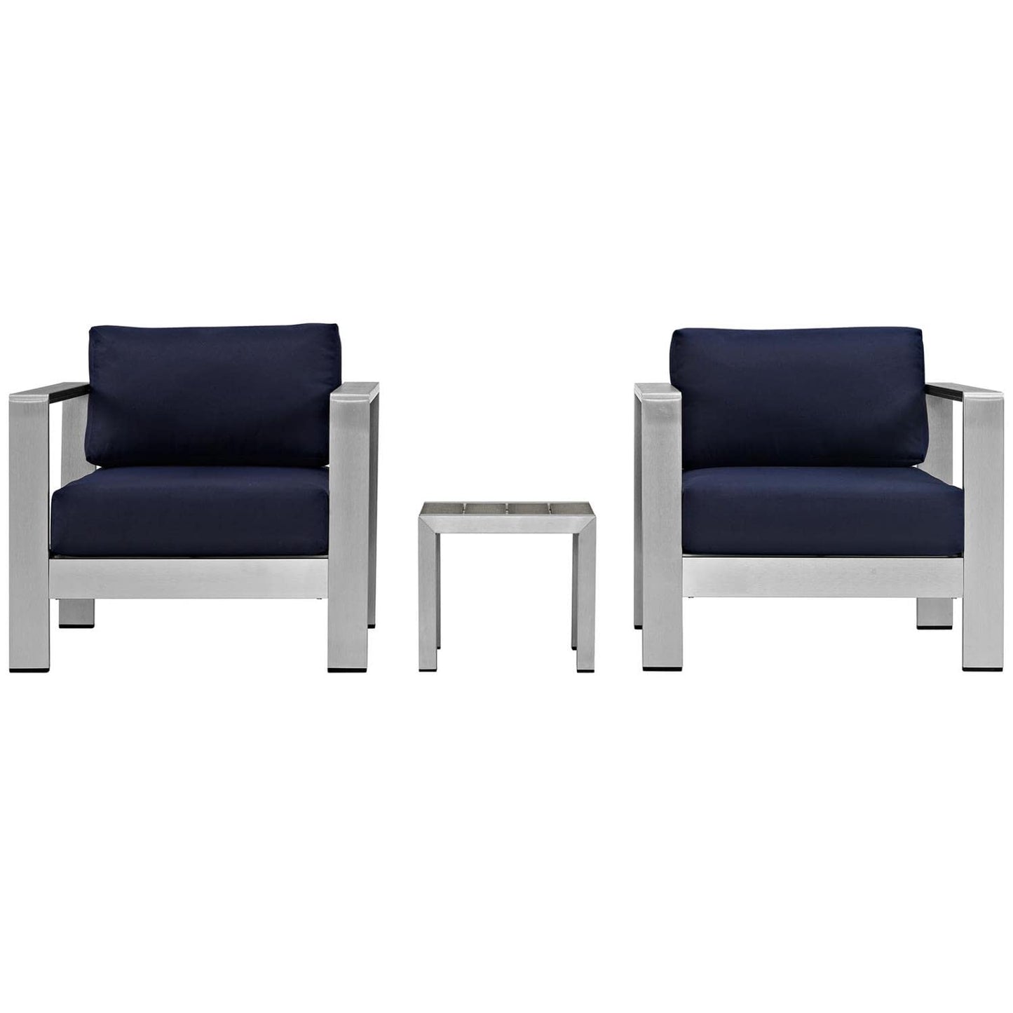 kitchen and dining room sets | CasaFoyer Shore Outdoor Patio Collection | Durable Aluminum Furniture Set with Sectional Sofa, Side Table, and Armchairs | casafoyer.myshopify.com