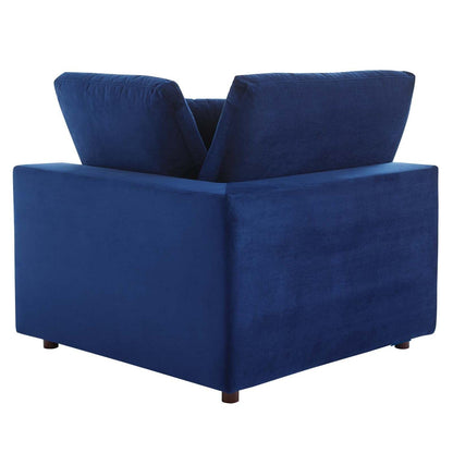 kitchen and dining room sets | CasaFoyer Commix Sectional Sofa | Plush Comfort | Stain-Resistant Velvet | Solid Wood Construction | Overstuffed Feather Cushions | 8-Piece Set | Navy | casafoyer.myshopify.com