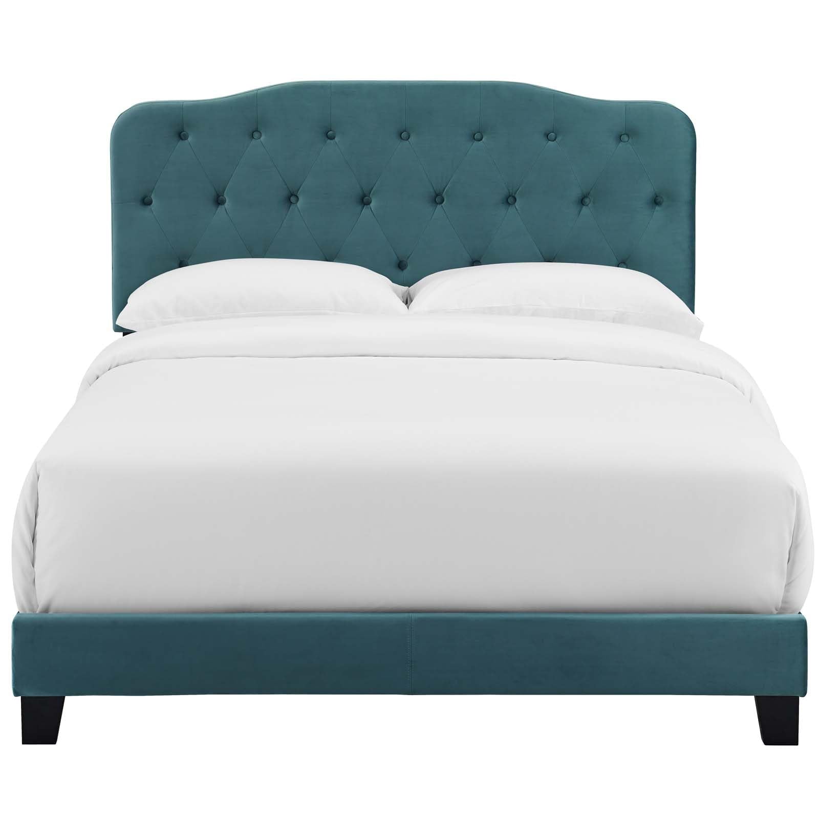 adjustable bed bases | CasaFoyer Amelia Full Bed | Luxurious Stain-Resistant Velvet Upholstery | Button-Tufted Headboard | Solid Wood Construction | 800 lbs Weight Capacity | Box Spring Required | casafoyer.myshopify.com