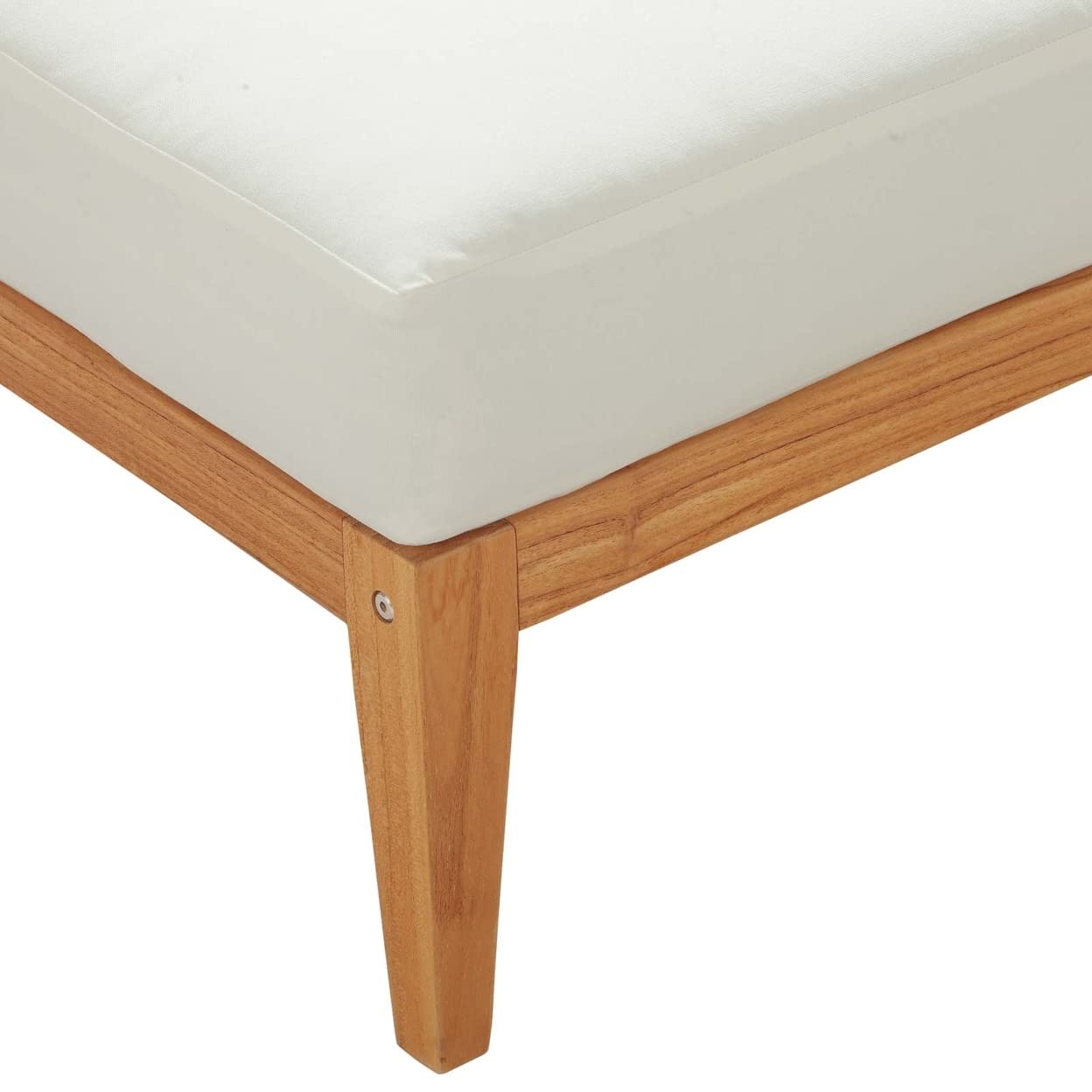 executive chairs | CasaFoyer Northlake Premium Grade A Teak Outdoor Ottoman | Customize Your Space with Durable Patio Furniture | Natural White | casafoyer.myshopify.com