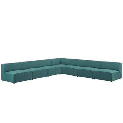 kitchen and dining room sets | CasaFoyer Mingle | 7-Piece Modular Sectional Sofa Set | Ultimate Comfort & Versatile Design | Teal | casafoyer.myshopify.com