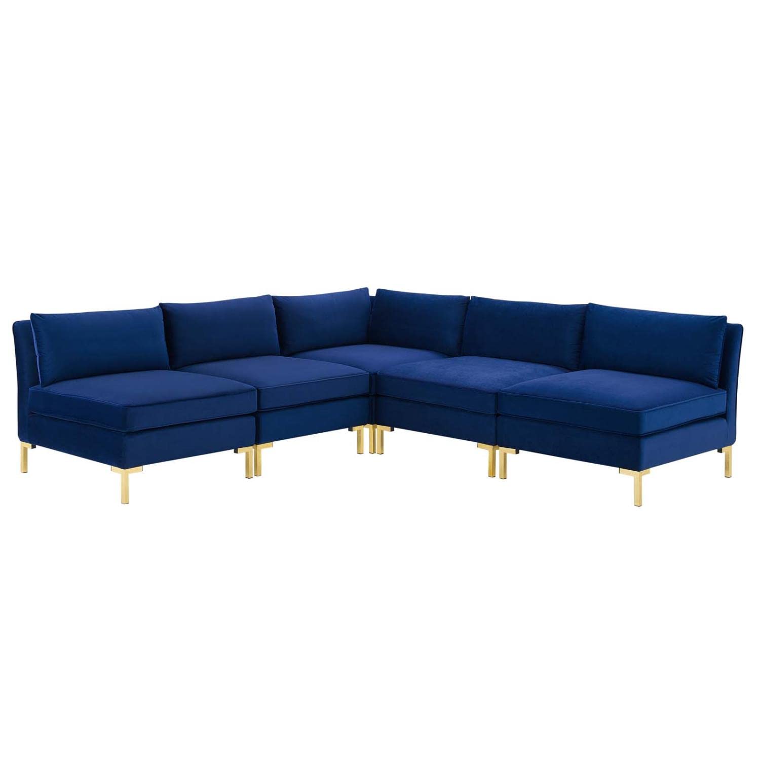 kitchen and dining room sets | CasaFoyer Ardent Performance Velvet 5-Piece Sectional Sofa | Elegant & Versatile | Vintage Modern & Glam Deco Styles | Customizable Configurations | Stain-Resistant Velvet | Comfortable Seating | Gold Metal Legs | 440 lbs Weight Capacity | casafoyer.myshopify.com