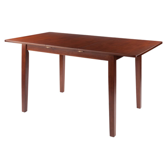 Dining Table | CasaFoyer Darren Dining Table | Solid Wood | Walnut Finish | Seats 6 | Self-Storing Butterfly Leaf | Beveled Edges | Easy Assembly | casafoyer.myshopify.com