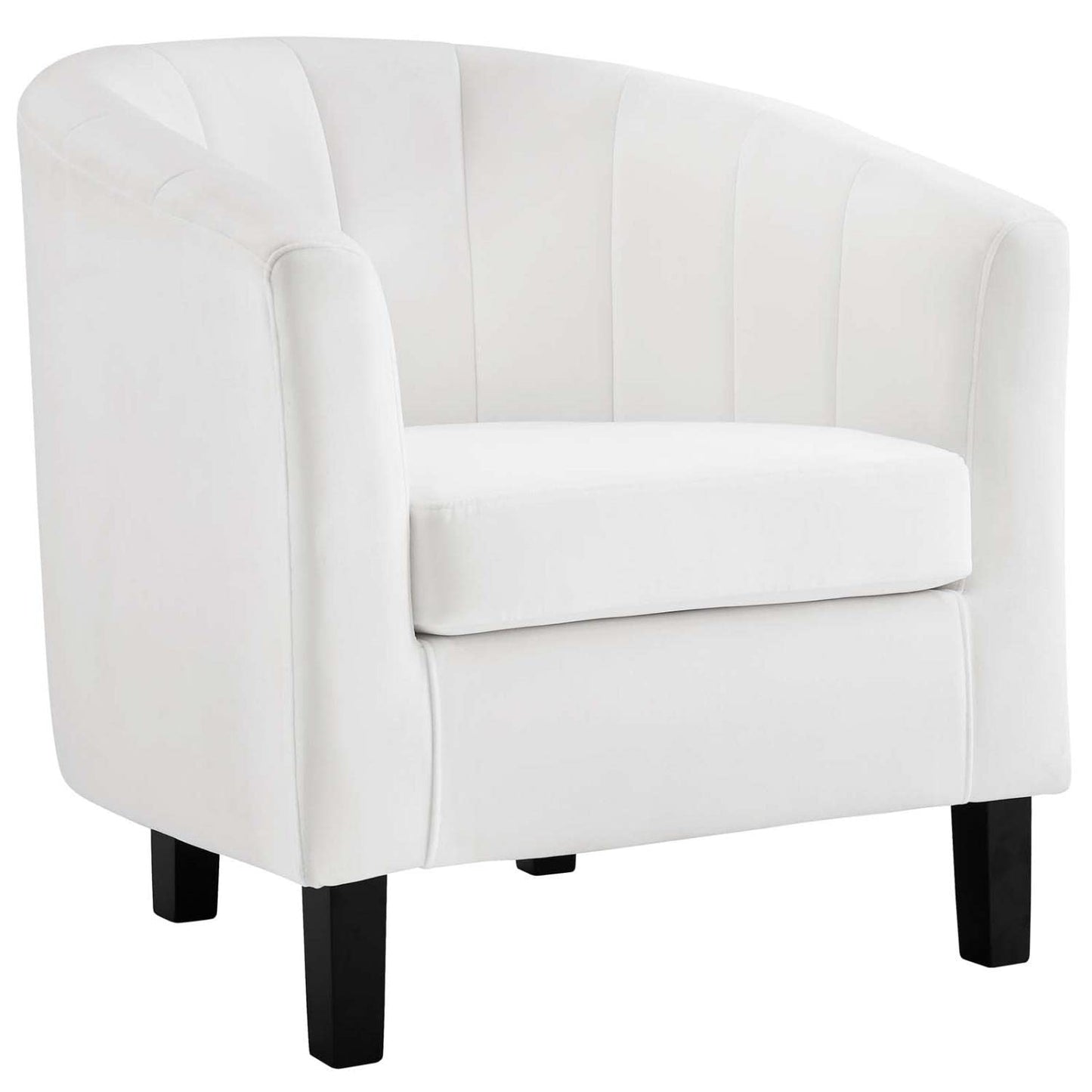 kitchen and dining room sets | CasaFoyer Prospect Performance Velvet Loveseat | 2 Armchair Set - Modern Twist on a Classic | Stain-Resistant Fabric | Elegant Channel Tufting | Comfortable & Stylish - White | casafoyer.myshopify.com