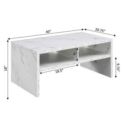 TABLE | Ergode Northfield Admiral Deluxe Coffee Table | Sleek & Minimalistic Design | Spacious Surface Top | Abundant Display & Storage Space | Durable Materials | Contemporary Collection | casafoyer.myshopify.com