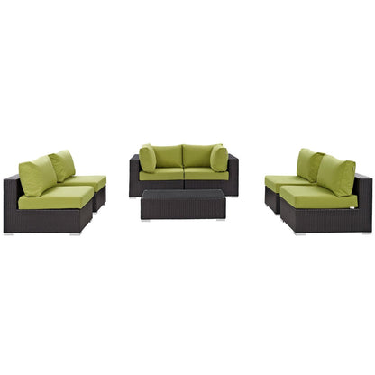 kitchen and dining room sets | CasaFoyer Convene Outdoor Sectional Set | Durable Rattan Weave | Weather-Resistant Cushions | 10 Piece Patio Furniture | casafoyer.myshopify.com