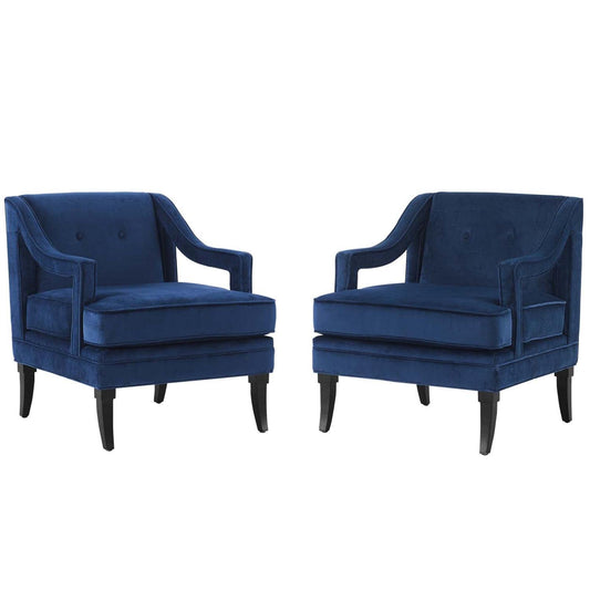 kitchen and dining room sets | CasaFoyer Concur Performance Velvet Armchair Set of 2 | Sleek Design | Stain-Resistant Velvet | Comfortable Cushion | Machine Washable Cover | casafoyer.myshopify.com