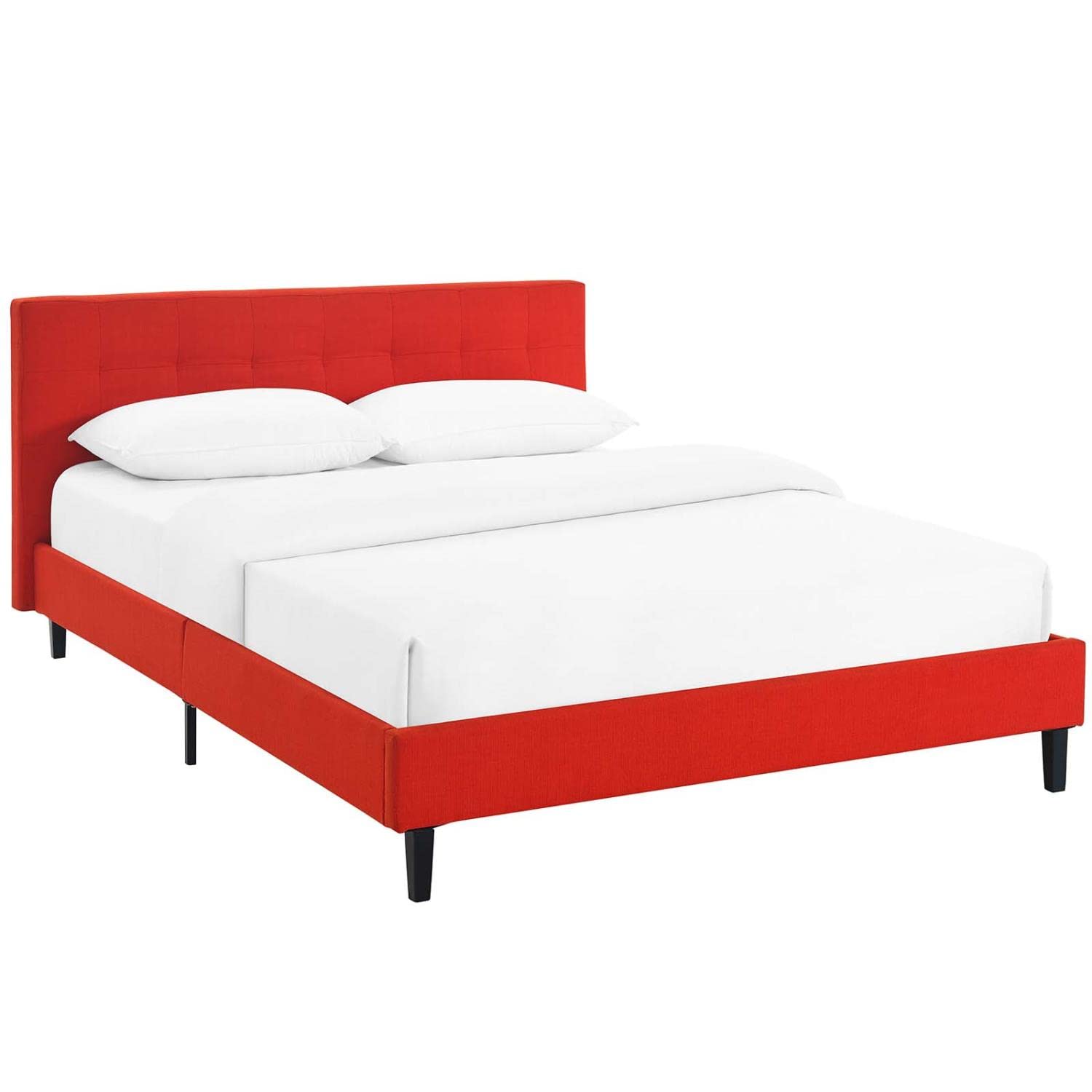 bed frames | CasaFoyer Linnea Platform Bed | Elegant Upholstered Full Bed Frame | Tufted Headboard | Solid Wood Legs | Slatted Support System | Fits Memory Foam, Spring, Latex, Hybrid Mattresses | Chic-Luxe Bedroom Update | Weight Capacity 1300 lbs | casafoyer.myshopify.com