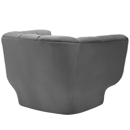 home office desk chairs | CasaFoyer Entertain Armchair Set of 2 | Vintage-Inspired | Plush Foam Padding | Stain-Resistant Velvet Upholstery | 300 lbs Weight Capacity | Gray | casafoyer.myshopify.com