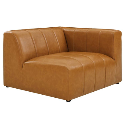 sofas | CasaFoyer Bartlett Vegan Leather 4-Piece Sectional Sofa | Cozy Lounge Set | Tufted Design | Optimal Comfort | Tan | casafoyer.myshopify.com