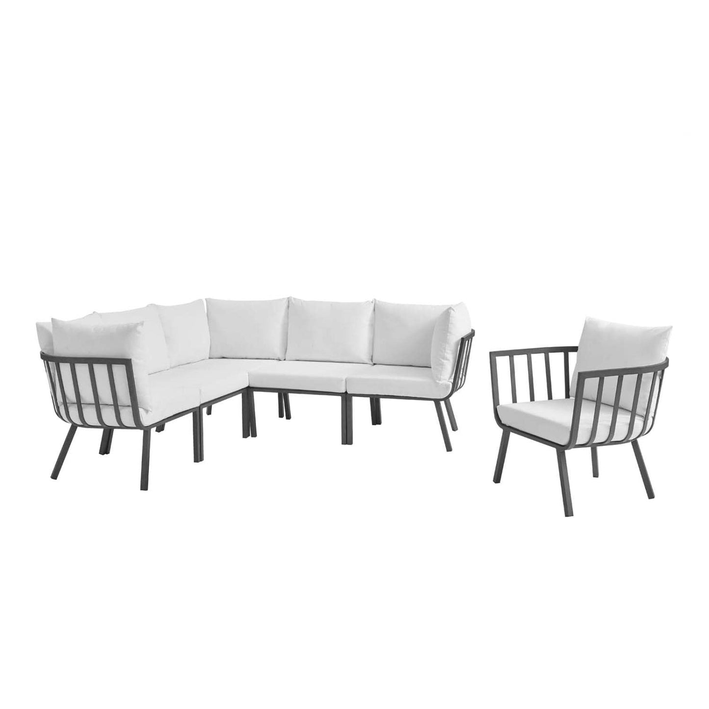 kitchen and dining room sets | CasaFoyer Riverside Outdoor Patio Aluminum Sectional Set | Coastal Style | UV-Resistant Cushions | Powder-Coated Frame | Upgrade Your Outdoor Space! | casafoyer.myshopify.com