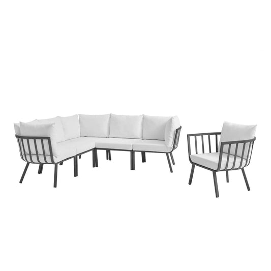 kitchen and dining room sets | CasaFoyer Riverside Outdoor Patio Aluminum Sectional Set | Coastal Style | UV-Resistant Cushions | Powder-Coated Frame | Upgrade Your Outdoor Space! | casafoyer.myshopify.com