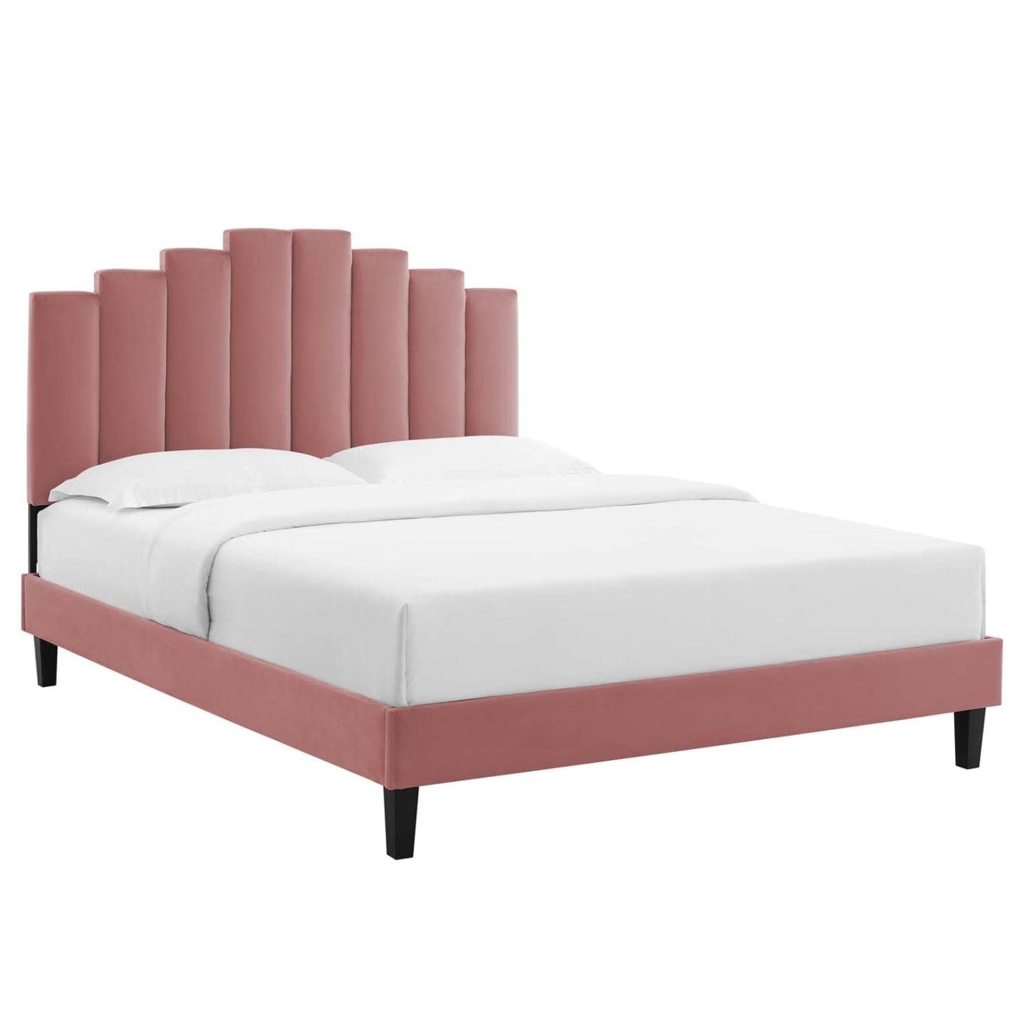 adjustable bed bases | CasaFoyer Elise Performance Velvet King Platform Bed | Opulent Elegance | Art Deco Style | Stain-Resistant | Memory Foam Compatible | 800 lbs Weight Capacity | casafoyer.myshopify.com