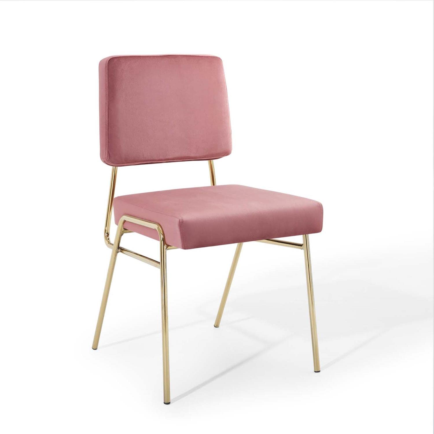home office desk chairs | CasaFoyer Craft Performance Velvet Upholstered Dining Side Chair | Vintage Glamour | Gold Stainless Steel Frame | Luxurious Seating | Set of 2 | casafoyer.myshopify.com
