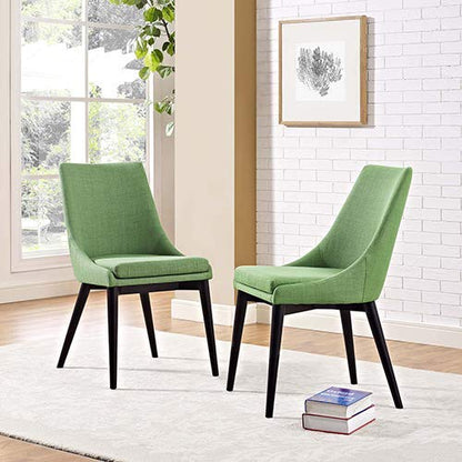 home office desk chairs | CasaFoyer Elegant Viscount Side Chair Set of 2 | Modern Design | Plush Foam Padding | Polyester Upholstery | Sleek Tapered Wood Legs | Black Finish | casafoyer.myshopify.com