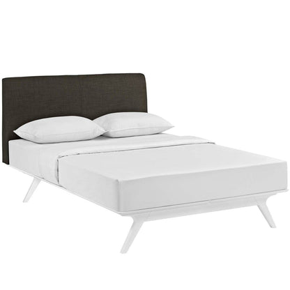 adjustable bed bases | CasaFoyer Tracy Queen Size Platform Bed | White | Durable MDF | Open Design | Foam Padded Headboard | Assembly Required | Boxspring-Free Sleep Experience | casafoyer.myshopify.com