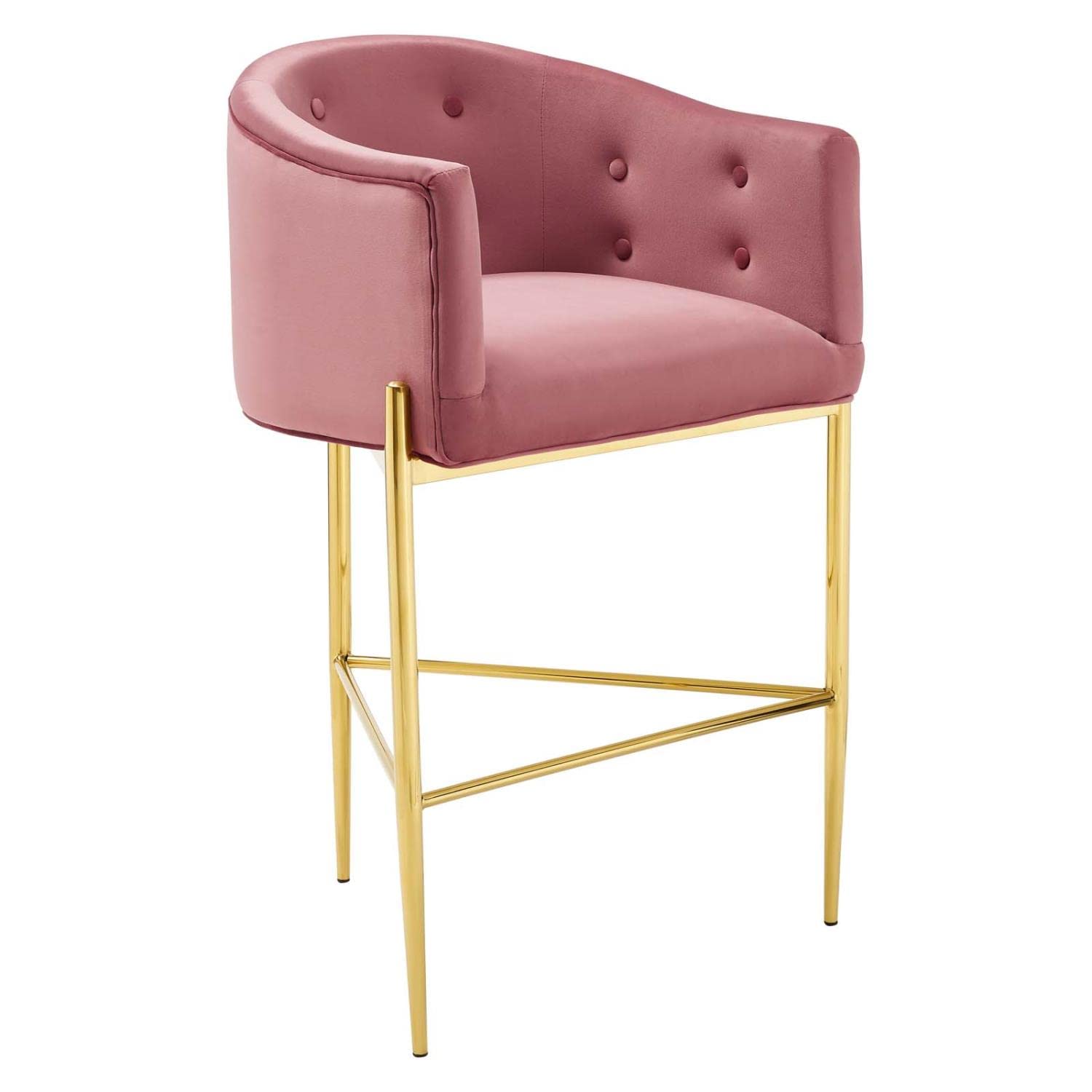 barstools | CasaFoyer Savour Tufted Performance Velvet Bar Stool | Elegant & Comfortable | Stain-Resistant | 300 lbs Weight Capacity | 29 Seat Height | casafoyer.myshopify.com