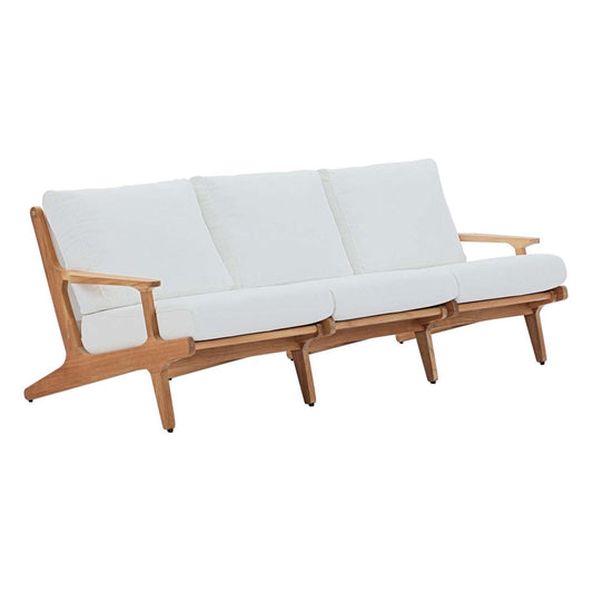 sofas | CasaFoyer Saratoga Outdoor Patio Sofa | Premium Teak Wood | Sunproof Fabric | Ergonomic Design | Robust Support | Versatile for Outdoor Spaces | casafoyer.myshopify.com