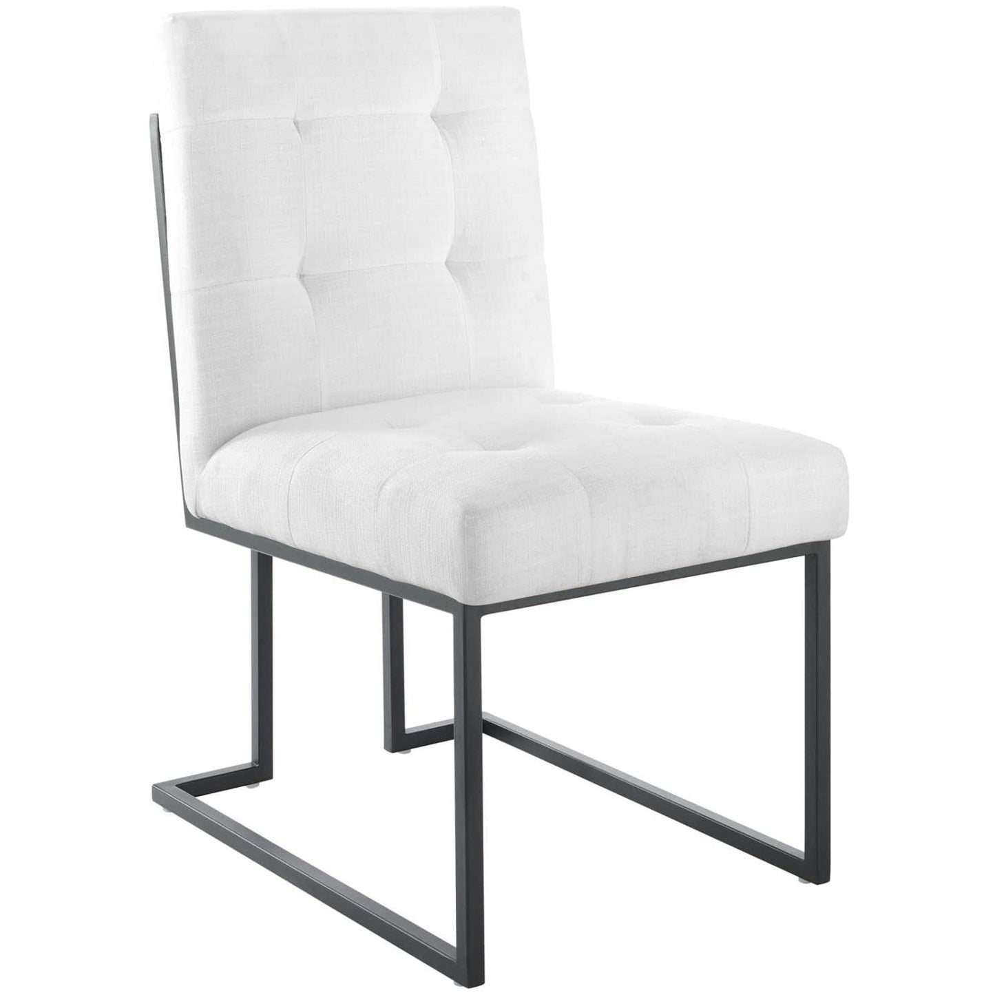 home office desk chairs | CasaFoyer Privy Dining Chair Set of 2 | Contemporary Design | Polyester Upholstery | Matte Black Stainless Steel Base | Comfortable & Durable | No Assembly Required | casafoyer.myshopify.com